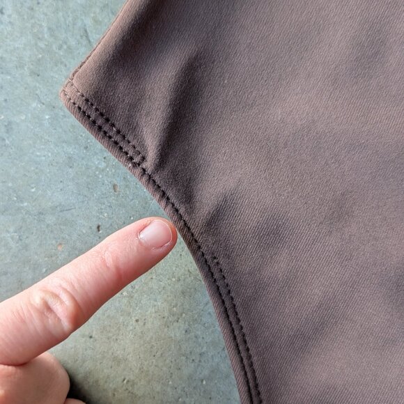 Aritzia Babaton Contour One Shoulder Cami Bodysuit Brown medium - Picture 5 of 9